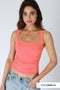 Clean Line Square Shirred Top-Top-NIKIBIKI-One Size-2236 Camellia-Urbanheer