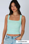 Clean Line Square Shirred Top-Top-NIKIBIKI-One Size-2229 Peachy Pink-Urbanheer