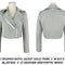 Cleo Cropped Ponte Moto Jacket-Jacket-Blanc Noir-XS-LT Heather Grey / Optic White-Urbanheer