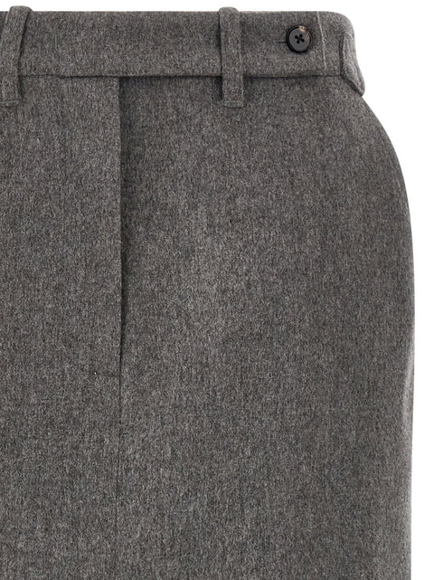Co Wool And Cashmere Tailored Skirt