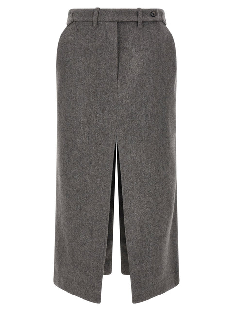 Co Wool And Cashmere Tailored Skirt