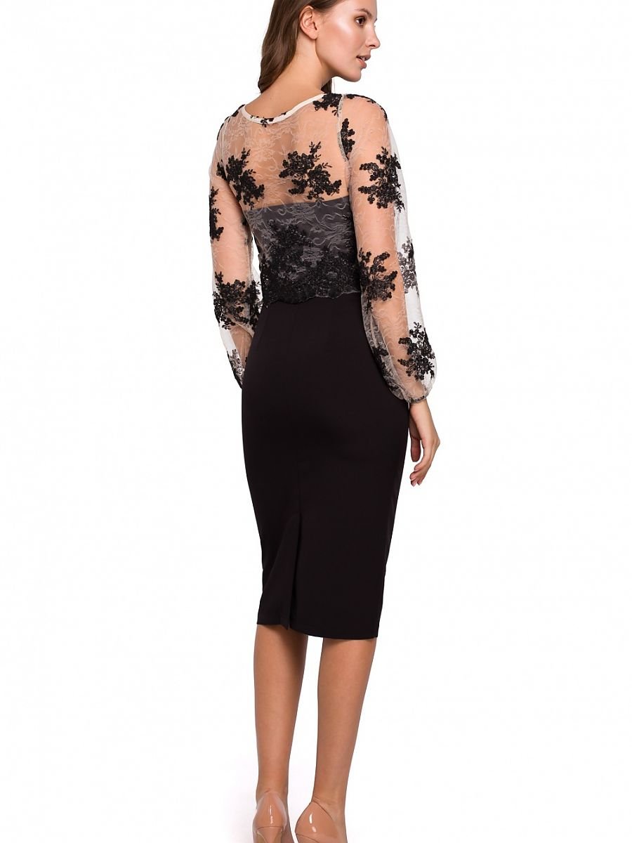 Cocktail Dress Women Outfit 138505 Makover-Formal Dresses, Cocktail Dresses-Makover-black-L-Urbanheer
