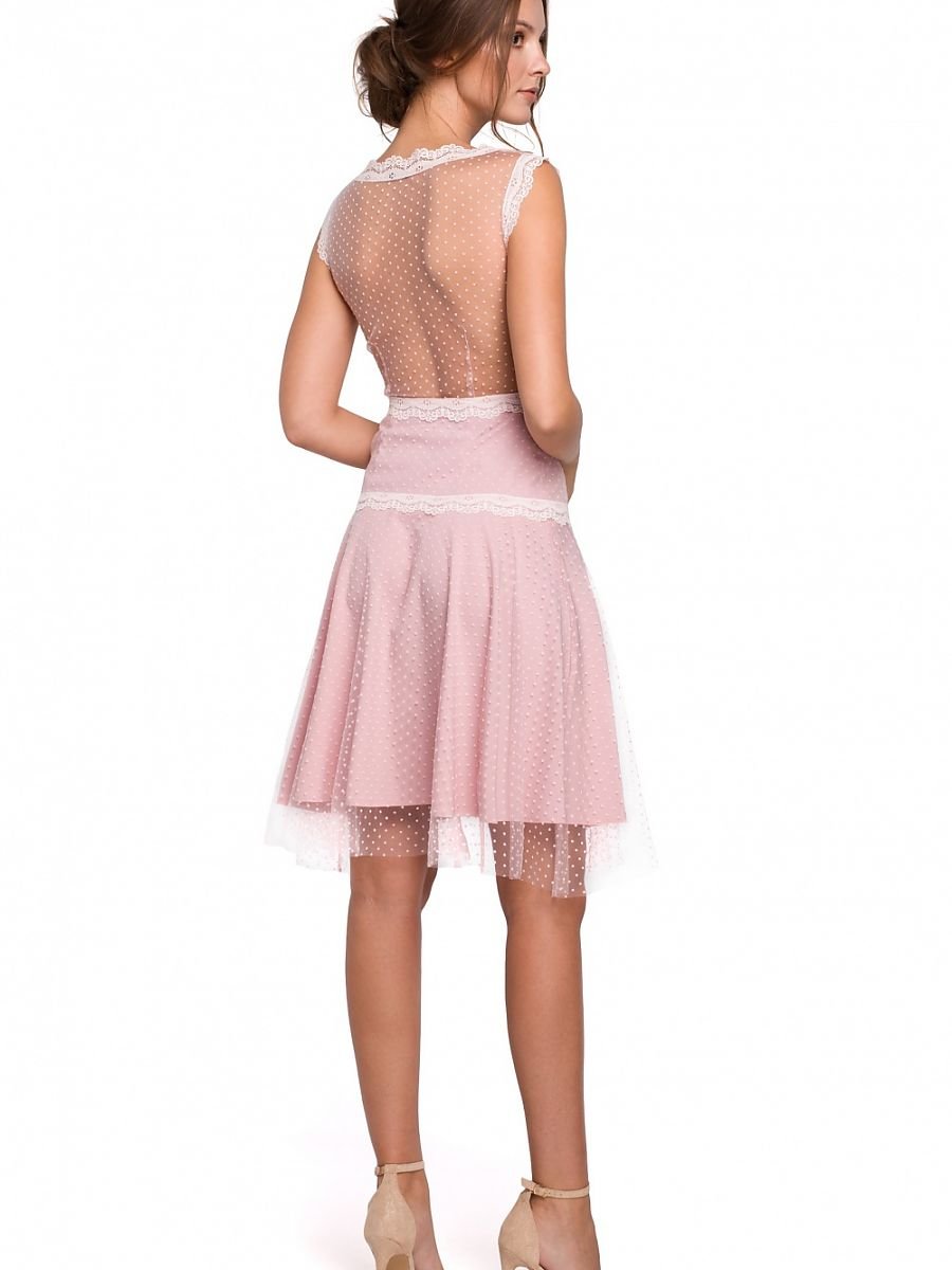 Cocktail dress women outfit 138689 Makover-Formal Dresses, Cocktail Dresses-Makover-pink-L-Urbanheer