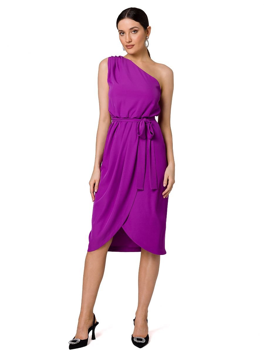 Cocktail dress women outfit 178297 Makover-Formal Dresses, Cocktail Dresses-Makover-violet-L-Urbanheer
