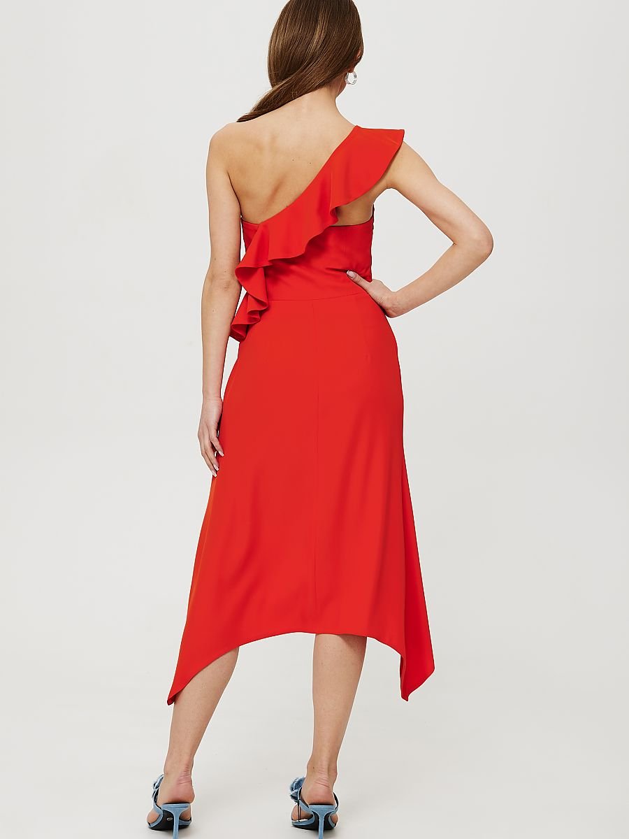 Cocktail dress women outfit 193991 Makover-Formal Dresses, Cocktail Dresses-Makover-red-L-Urbanheer