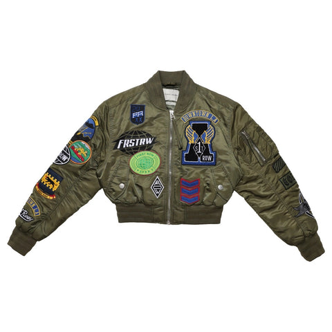 Coexist Multi Patches MA-1 Jacket Olive-Jacket-Vibrant M.i.U-S-Urbanheer