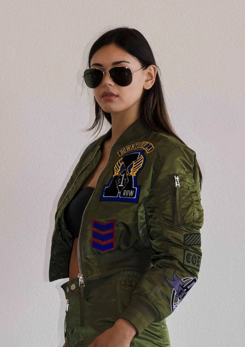 Coexist Multi Patches MA-1 Jacket Olive-Jacket-Vibrant M.i.U-S-Urbanheer