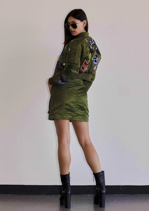 Coexist Multi Patches MA-1 Jacket Olive-Jacket-Vibrant M.i.U-S-Urbanheer