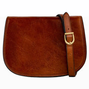 Cognac Leather Cross Body Bag - Moonfleet-Cross Body Bag-Time Resistance-Cognac-Urbanheer