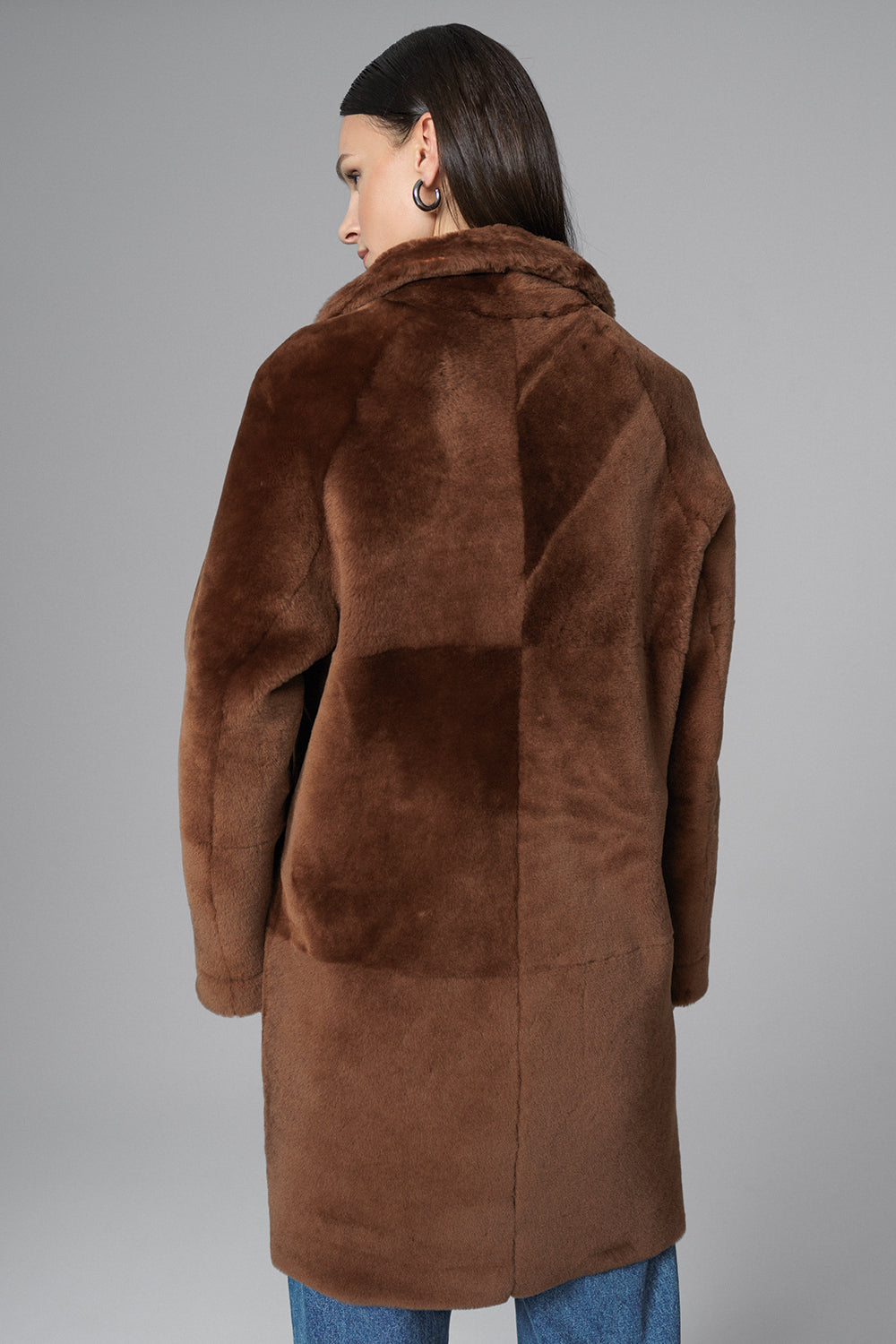 Cognac Reversible Genuine Merino Wool Sheepskin Midi Coat-Fur Coats-Buy Me Fur Ltd-Cognac-XS-Genuine Lamb Fur-Urbanheer