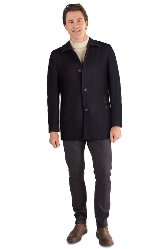Cole Haan Classic Italian Wool Cashmere Topper Jacket from Cole