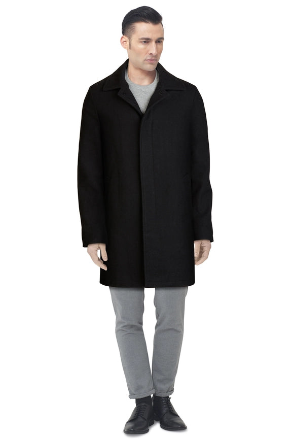 Cole Haan Classic Melton Wool Topper-Topper-Cole Haan-S-BLACK-Urbanheer