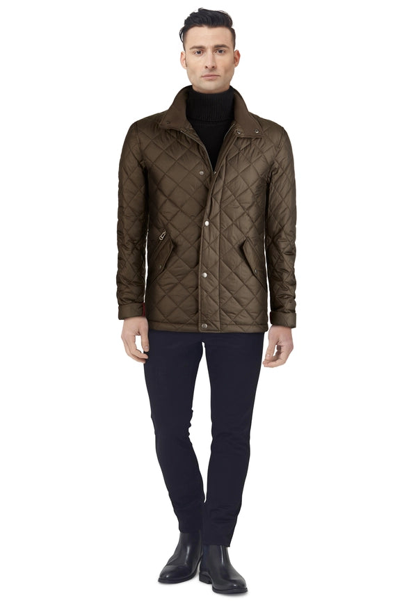Cole Haan Diamond Quilted Barn Jacket-Jacket-Cole Haan-S-OLIVE-Urbanheer
