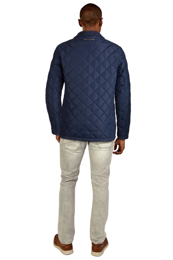 Cole Haan Diamond Quilted Barn Jacket-Jacket-Cole Haan-S-NAVY-Urbanheer