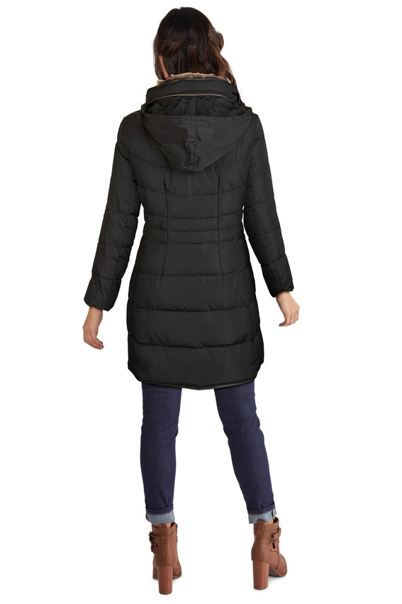 Cole Haan Down Coat Black-Coat-Cole Haan-XXS-Urbanheer