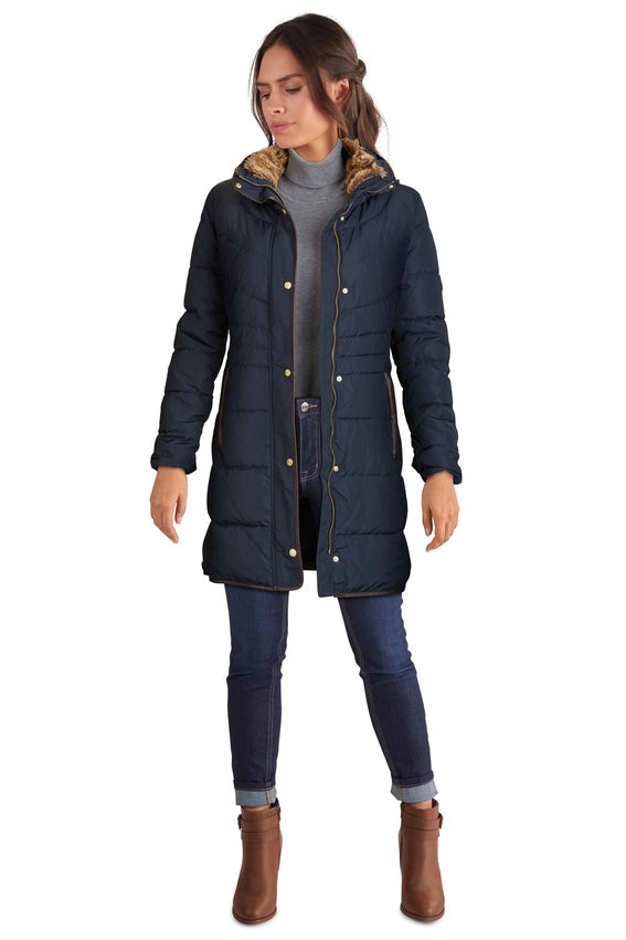 Cole Haan Down Coat Navy-Coat-Cole Haan-XS-Urbanheer