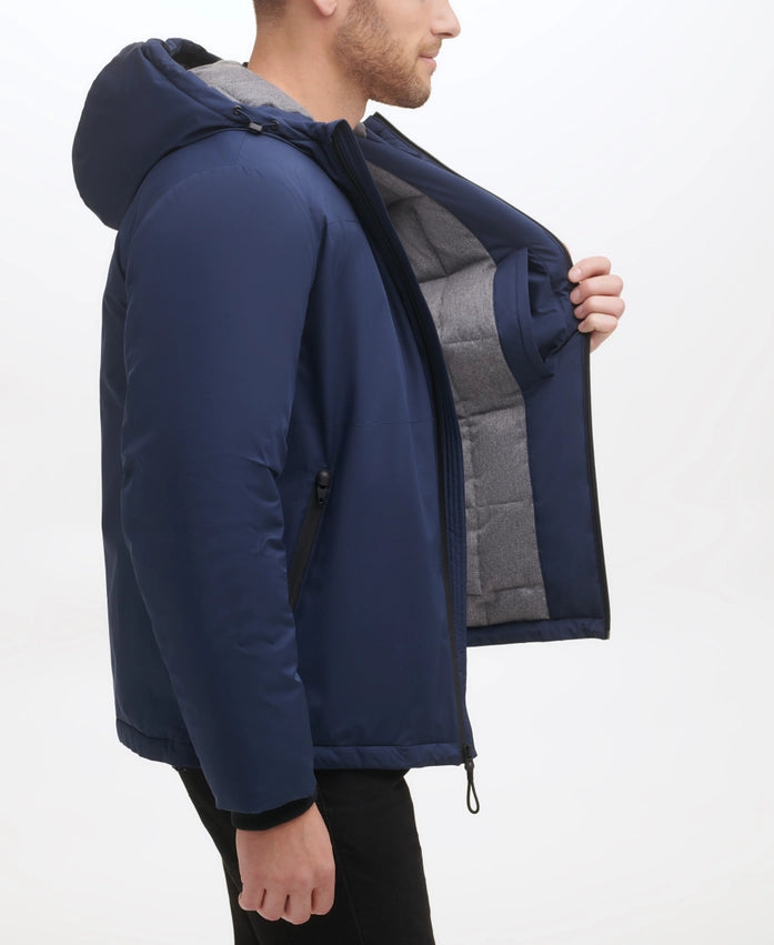 Cole Haan Hooded Fully Lined Windbreaker INDIAN INK-Windbreaker-Cole Haan-S-INDIAN INK-Urbanheer