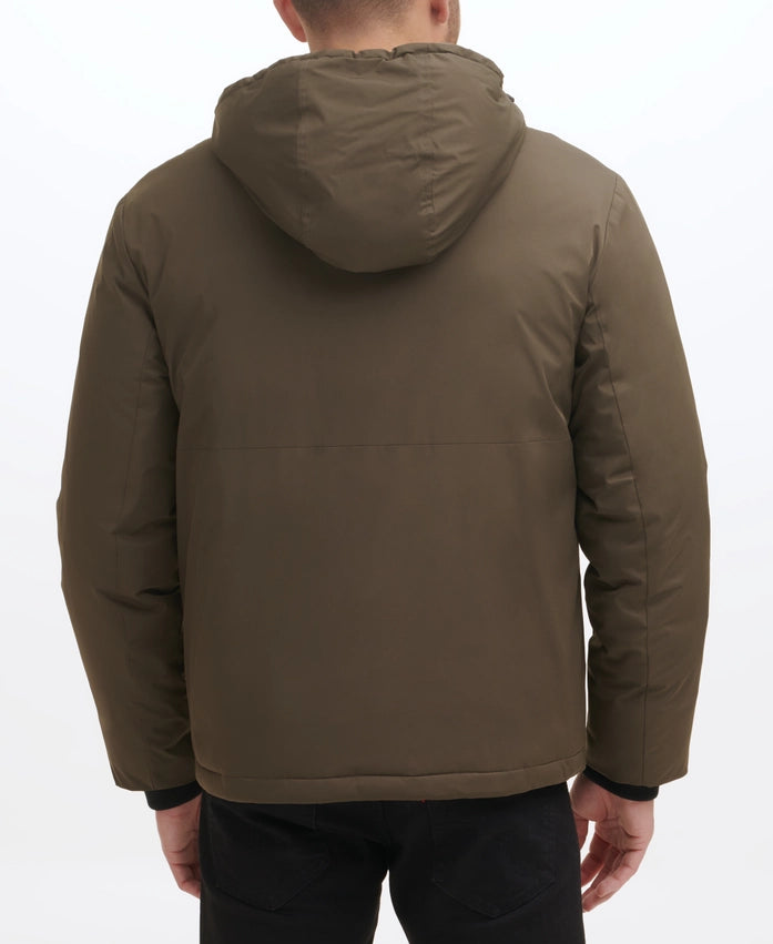 Cole Haan Hooded Fully Lined Windbreaker OLIVE-Windbreaker-Cole Haan-S-OLIVE-Urbanheer