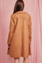 Collared Faux Suede Woven Midi Jacket Brown-Jacket-KIWI-S-Brown-Urbanheer