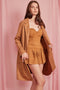 Collared Faux Suede Woven Midi Jacket Brown-Jacket-KIWI-S-Brown-Urbanheer