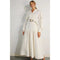 Collared Long Ruffle Sleeve Dress-Dress-Mulla-S-CREAM-Urbanheer