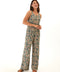 Colleen Island Flora Print Woven Jumpsuit