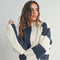 Color Block Mock Turtleneck Sweater NAVY / IVORY-Sweater-BUTTERMELON-S-Urbanheer