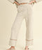Color Contrasted Detail Knitted Pants