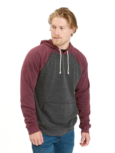 Colorblock Raglan Triblend Hoodie