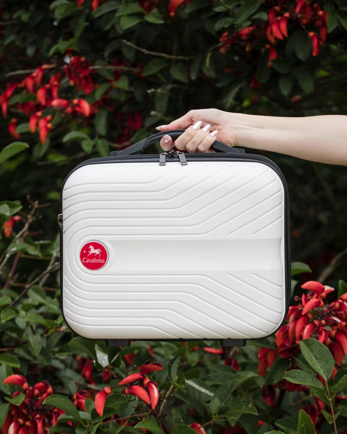 Colorful Hardside Toiletry Tote (15") White-Bag-Cavalinho Canada & USA-15 inch-White-Urbanheer
