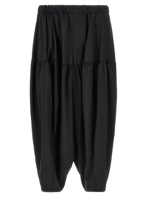 Comme Des Garcons Black Barrel Leg Pants