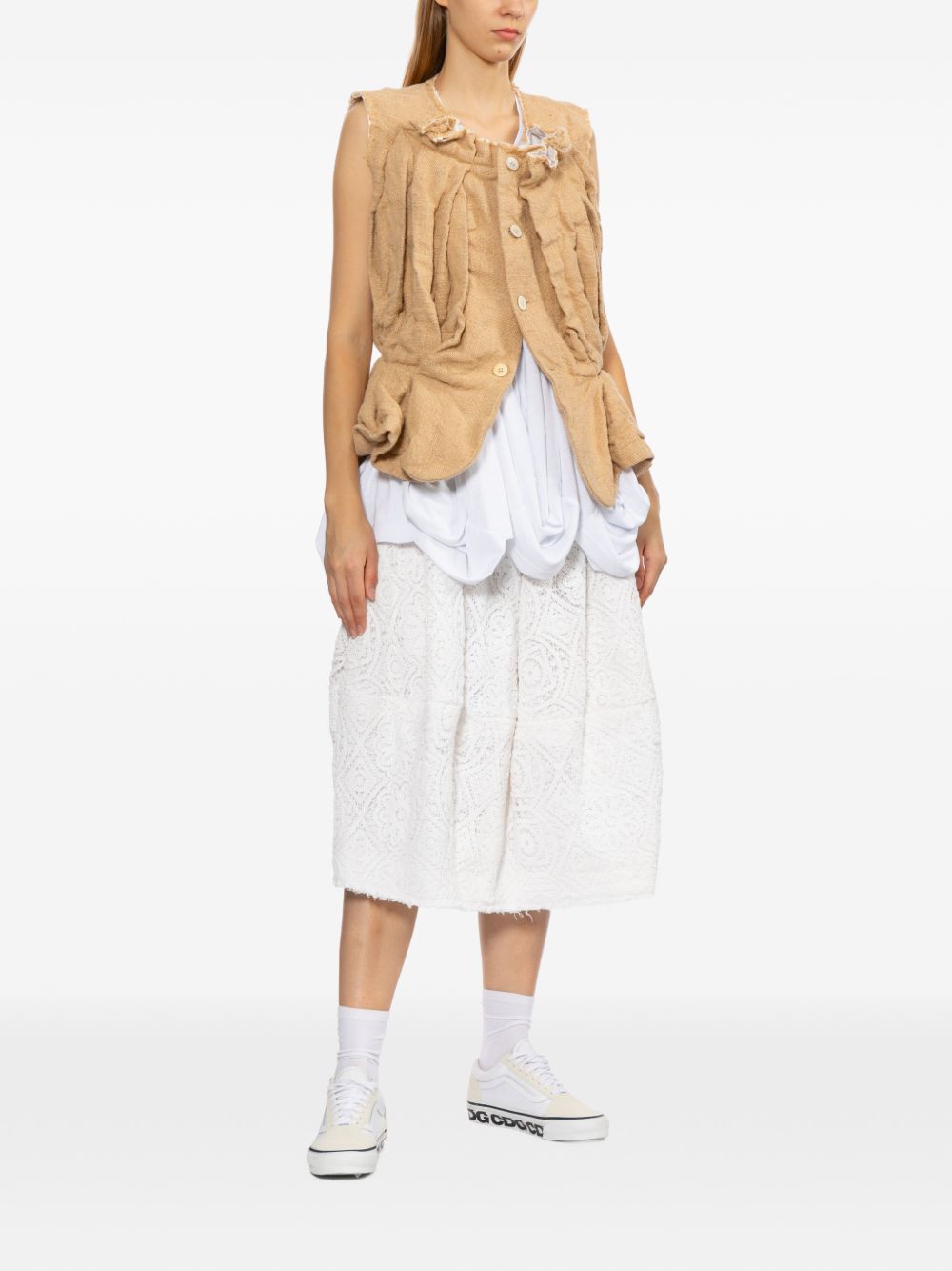 Comme Des Garcons Comme Des GarÃ§ons Cotton midi skirt