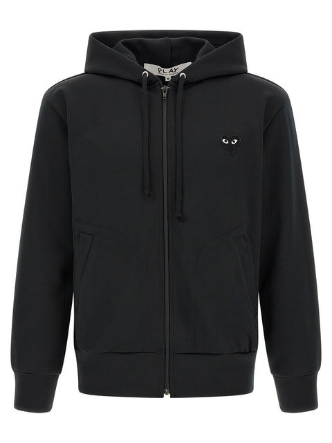 Comme Des Garçons Play Heart Patch Hoodie
