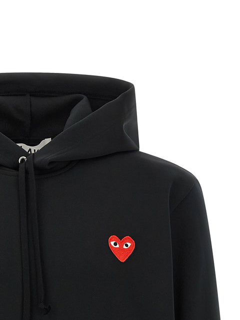 Comme Des Garçons Play Red Emblem Patch Hoodie