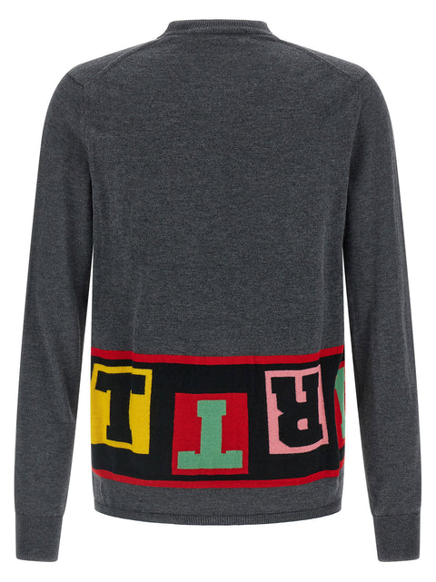 Comme Des Garcons Shirt Intarsia Sweater
