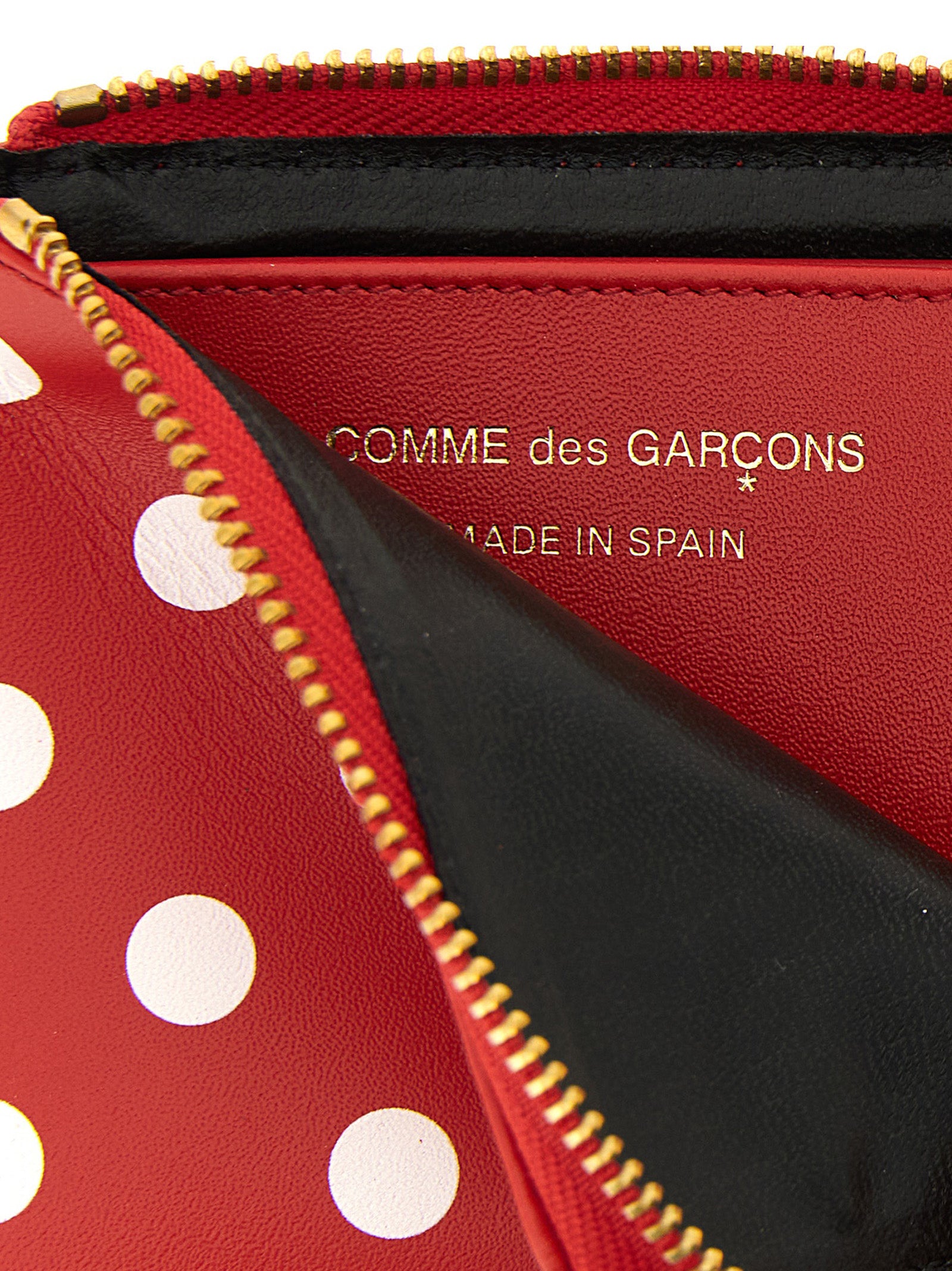 Comme Des Garcons Wallet Polka Dots Printed Wallet