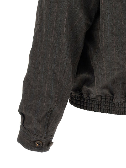 Comme Des Garҫons Homme Pinstriped Jacket