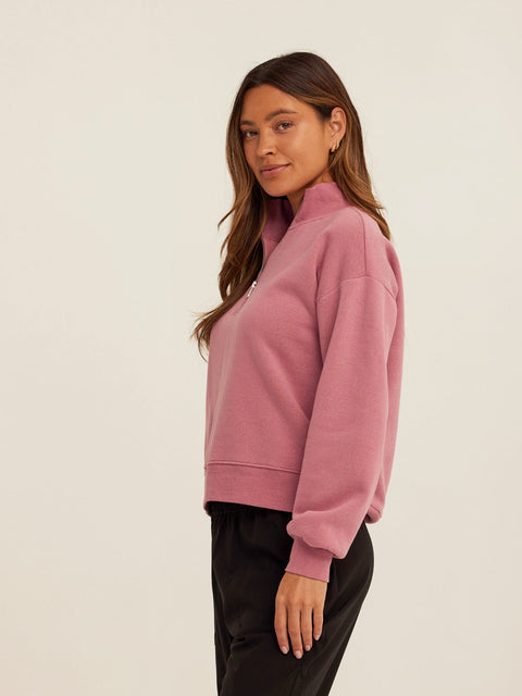 Constance Triblend Fleece Half Zip Pullover