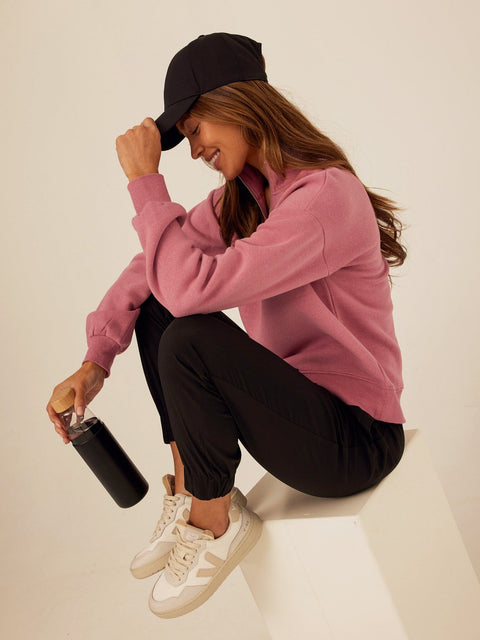 Constance Triblend Fleece Half Zip Pullover