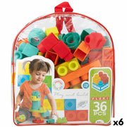 Construction set Color Block Bag 36 Pieces (6 Units)-Toys and games-Color Block-Urbanheer