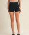 Contrast Binding Biker Shorts