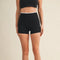Contrast Binding Biker Shorts