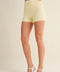 Contrast Binding Biker Shorts