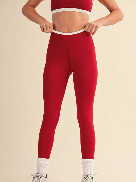 Contrast Binding Legging