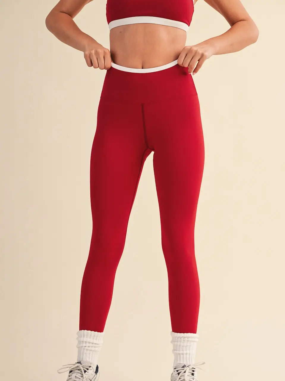 Contrast Binding Legging