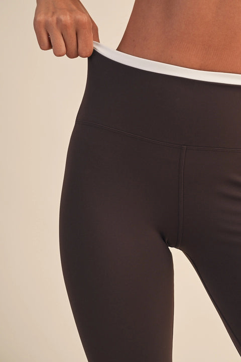 Contrast Binding Legging