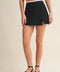 Contrast Binding Skort with Slit - Black