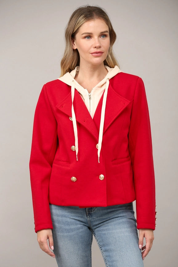 Contrast Detachable Hoodie Coat-Coat-FATE-S-RED-Urbanheer