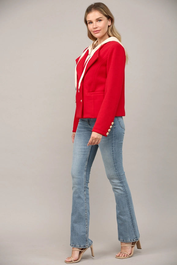 Contrast Detachable Hoodie Coat-Coat-FATE-S-RED-Urbanheer