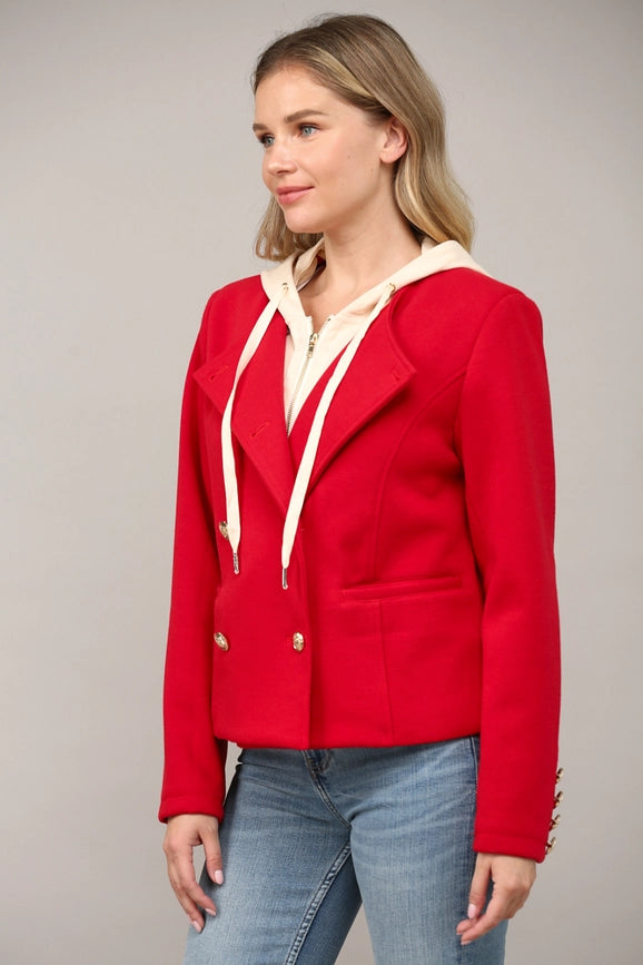 Contrast Detachable Hoodie Coat-Coat-FATE-S-RED-Urbanheer